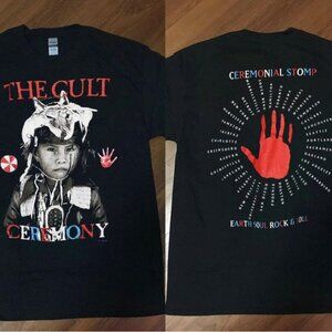The Cult Ceremonial Stomp Tour 1991 Music Band Graphic Fan T-Shirt 90